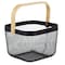 Simplify Storage Tote, 9-21/25 in L x 9-9/20 in W x 9-21/25 in H, Black, Metal 30150-BLACK - alternate 1
